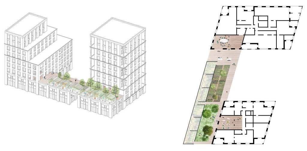 AXO + PLAN ESPACES COLLECTIFS